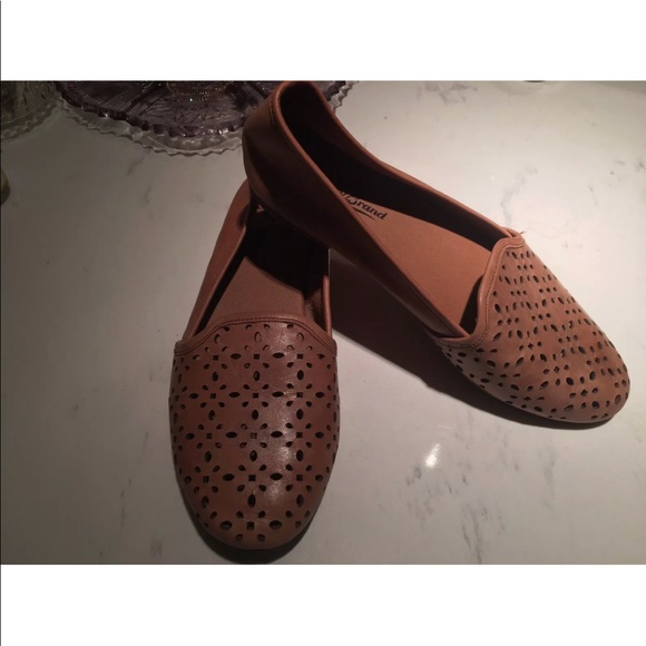Lucky Brand Shoes - Lucky Brand pinhole leather ballet flats loafers